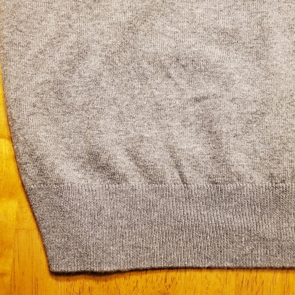 Kallspin Cashmere Wool Blend Sweater Vest Men's Size 2XL Medium Gray V-Neck. - Picture 6 of 9